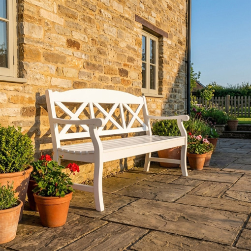 gartenbank holz massiv mahagoni