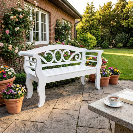 holz gartenbank wetterfest 130 und 160 cm