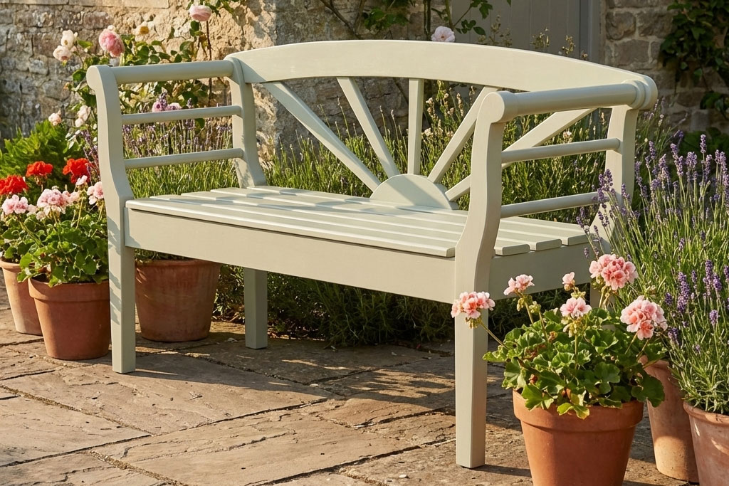 Gartenbank Holz 2-sitzer