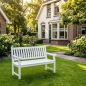 Preview: 3er Gartenbank Teakholz ergonomisch 150 cm