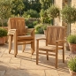 Preview: Stapelstuhl 62 cm Teakholz wetterfest Windsor