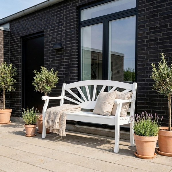 Preview: hochwertige stabile gartenbank
