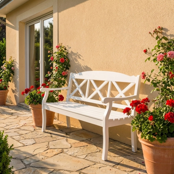 gartenbank massiv mahagini holz