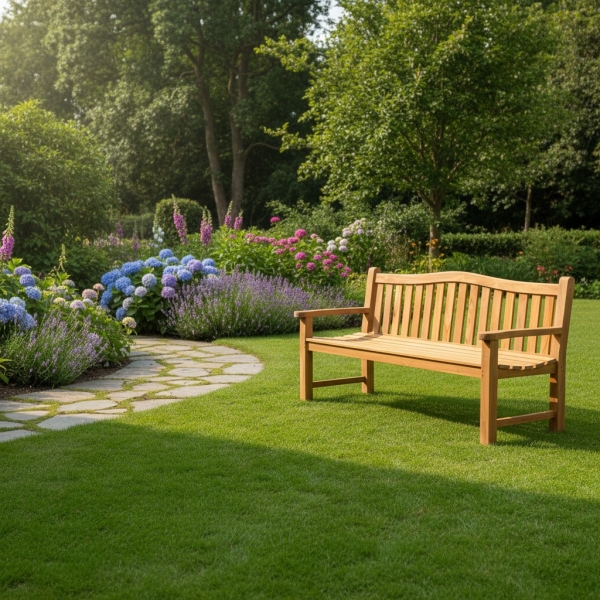 Preview: gartenbank teakholz wetterfest