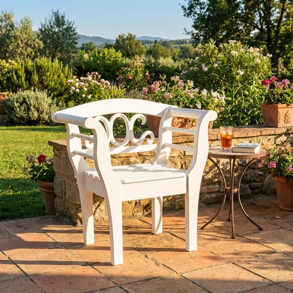 Preview: gartenstuhl mit lehne holz