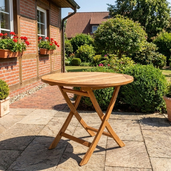 Preview: gartentisch wetterfest klappbar holz