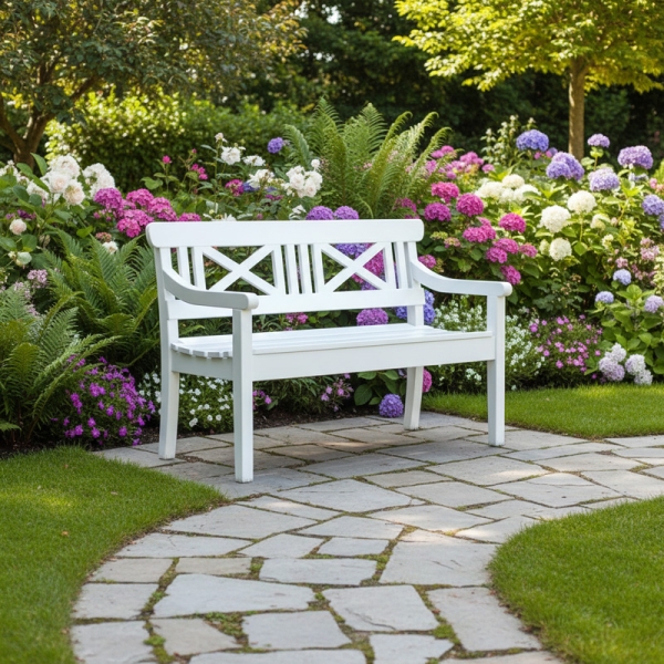 drachmann havebaenk hvid