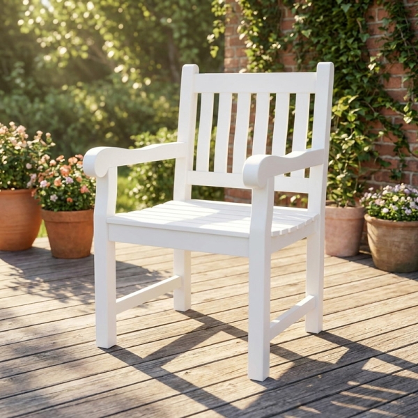 gartenstuhl mit beistelltisch holz