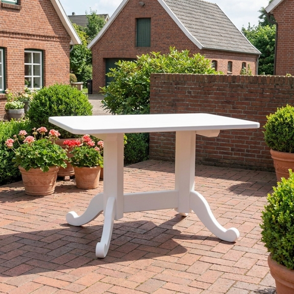 stabiler gartentisch aus holz