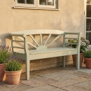 Gartenbank mit Sonnenmotiv 160 cm